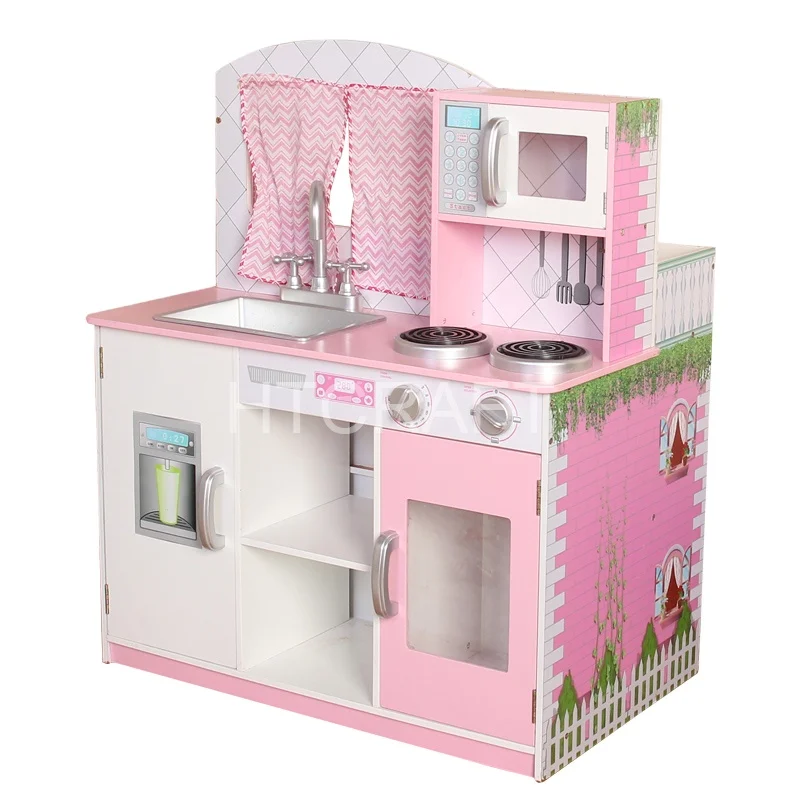 ツーインワン木製キッチン玩具 Buy 木製キッチンおもちゃ おもちゃのキッチンセット ドールハウス Product On Alibaba Com