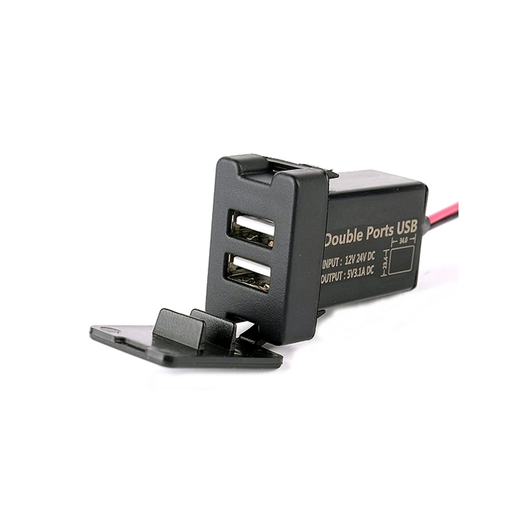 Caricabatterie USB Auto Xukey 3.1A 12V-24V – Presa Impermeabile Per Moto E Veicoli