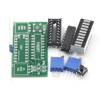 LM3914 10 Segment 3.7V Lithium 12V Battery Capacity Indicator Module Power Level Tester LED Display Electronic DIY Kits