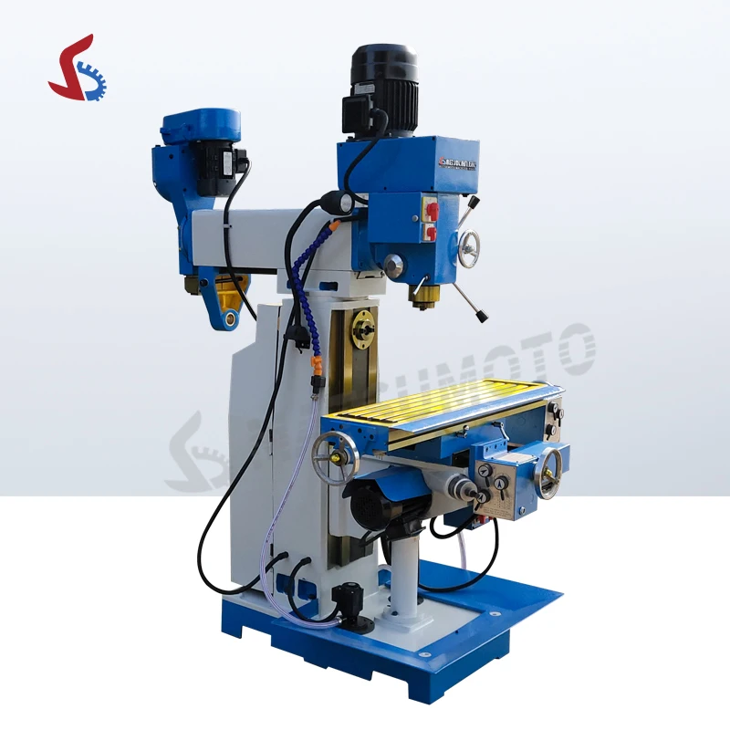 Manual Gear Head 3 Axis Dro Vertical Mill Drill Machine