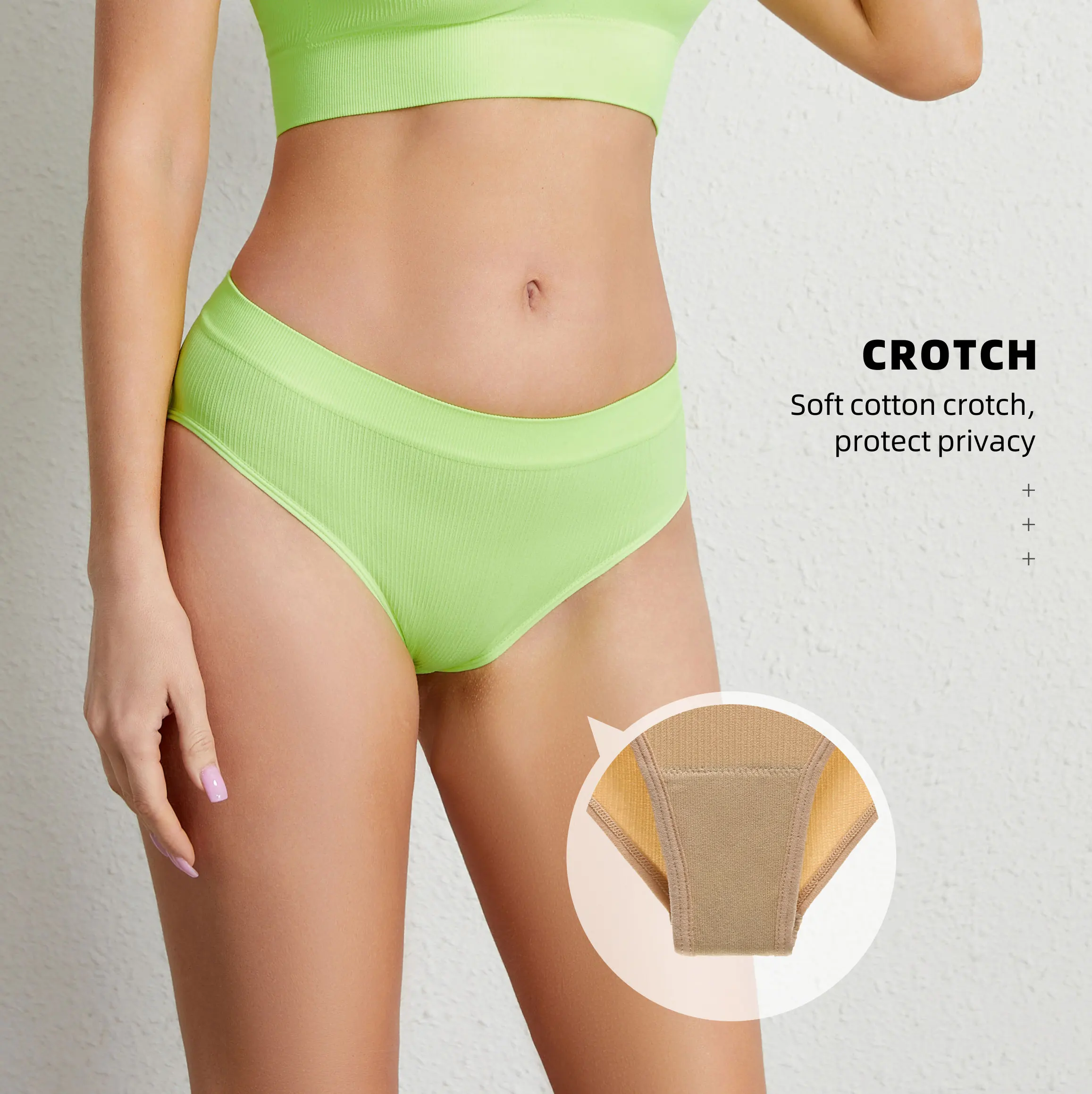 Pantys for Women Wholesale Low-waist One-piece Breathable Seamless Women's Panties Half Booty Nude Briefs Bikini Sexy Panties