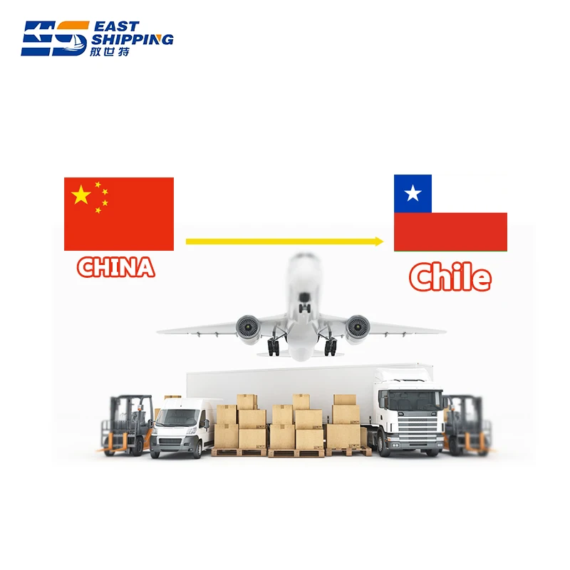 East Shipping Agent To Chile Logistics Agent Freight Forwarder Air Sea Freight DDP Shipping Clothes China To Chile