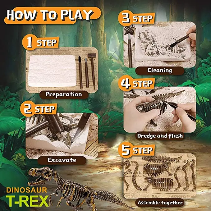 KidzLabs Dig A Pteranodon Skeleton Kit - Fossil Excavation Set For Kids Ages 8+