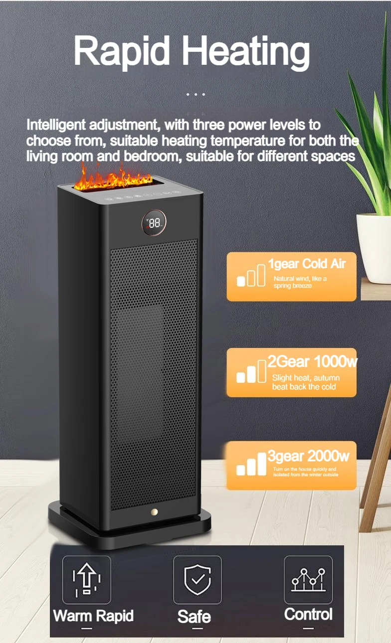 Mini Flame Heater, 200mL, Electric, Plastic - detail 20