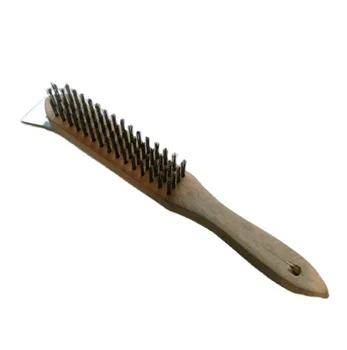 Wire Brush High Quality Galvanized Stainless Steel Brass Wire Cleaning with Wooden Handle in Brush