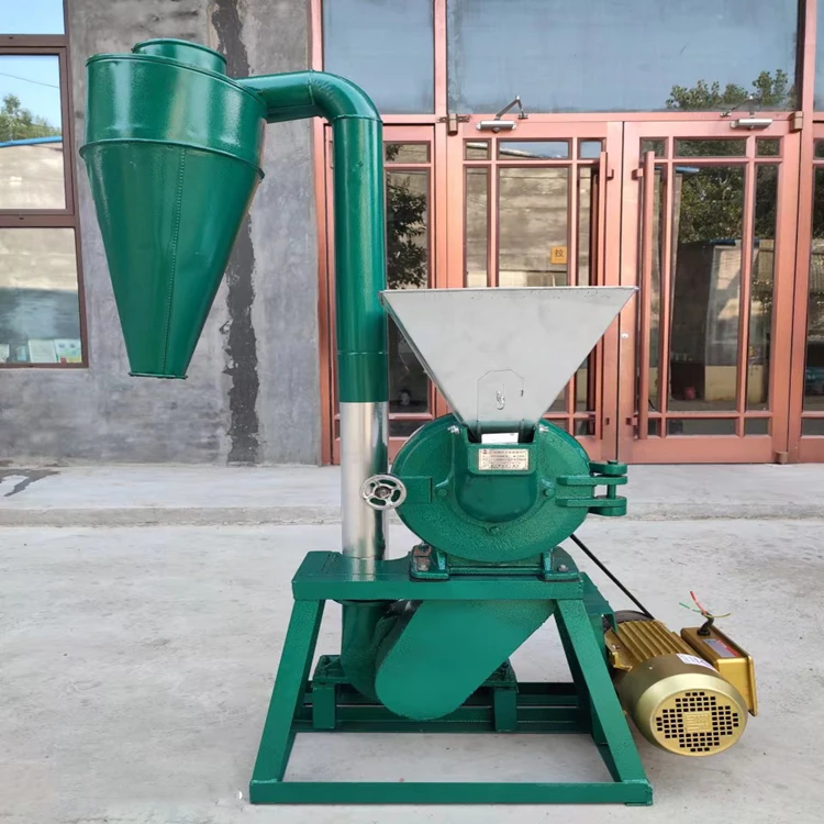 Multi-function Grinder Machine Electric Pulverizer Flour Mill with Cyclone Dust Collector Corn Grinder Grinding Milling
