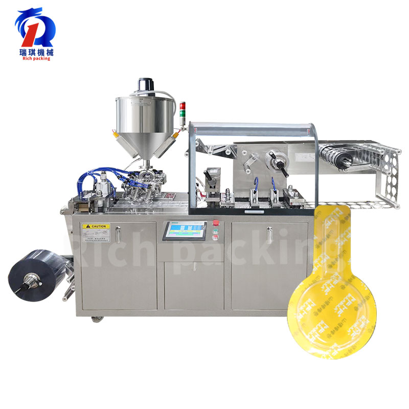 
Компактная автоматическая упаковочная машина dpp 90L для меда из алюминиевой фольги и пластика 