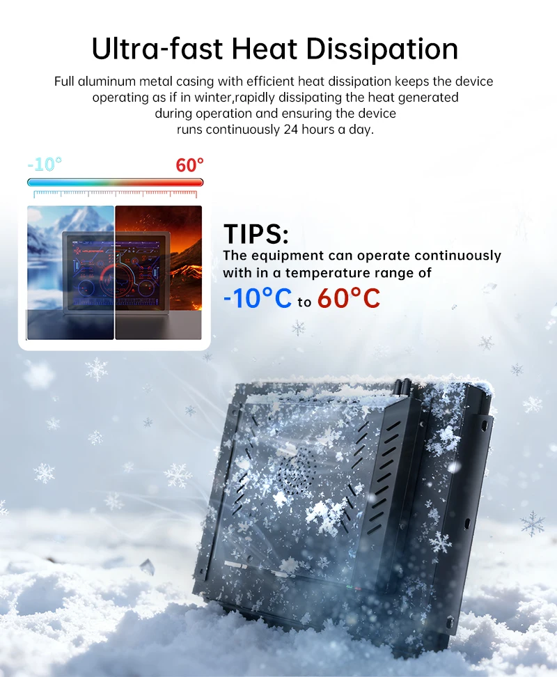 High Quality Industrial All-in-One Touch PC 21.5" IP65 PCAP Capacitive J9001/i5/i7 CPU Linux/Windows Fanless Embedded Panel PC