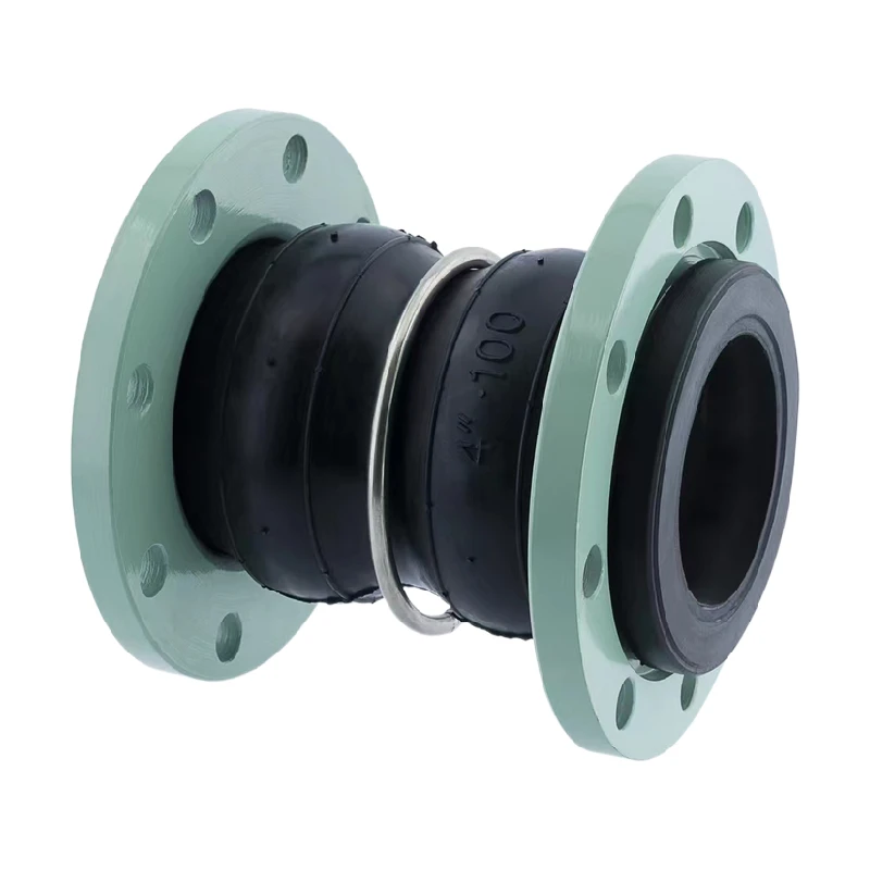 Jiufu Double Flange Adapter Dresser Factory Supply Vulcanized Carbon Steel Rubber Expansion Pipe Joint Manufacturing