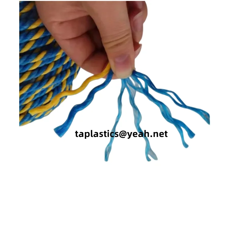Marine Floating Split Film High Strength 6mm 3 Strand Twisted ...