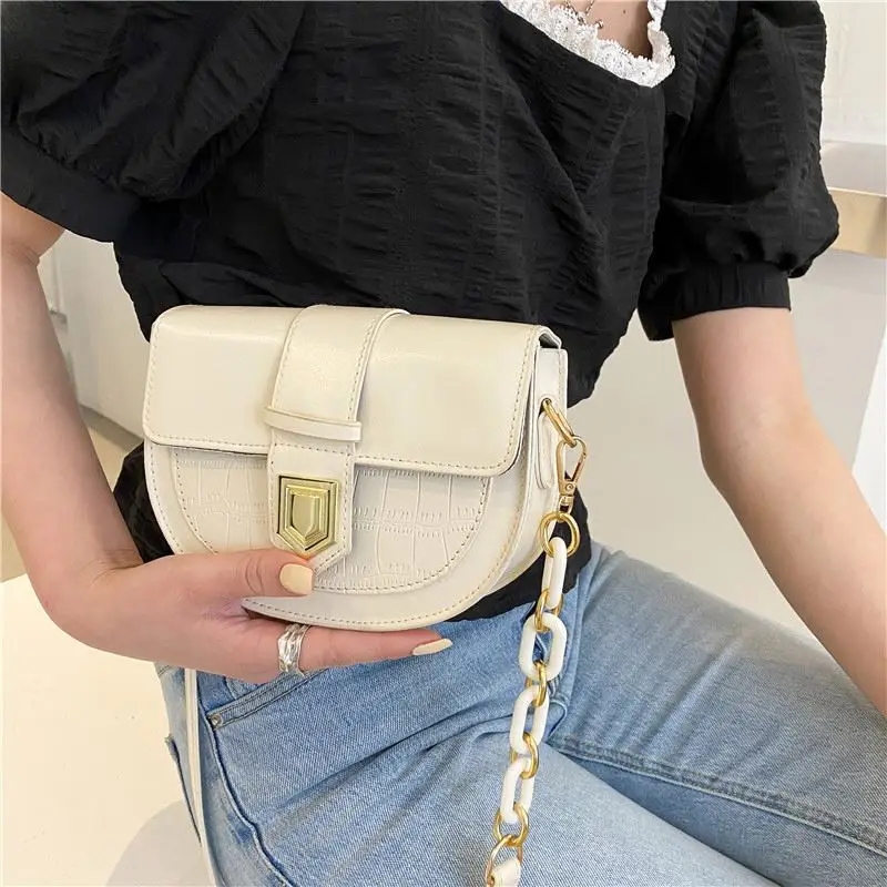 Hot Sale Factory Direct Customized Retro Stone Pattern Women Small Bike Seat Saddle Frame Bag Made In China