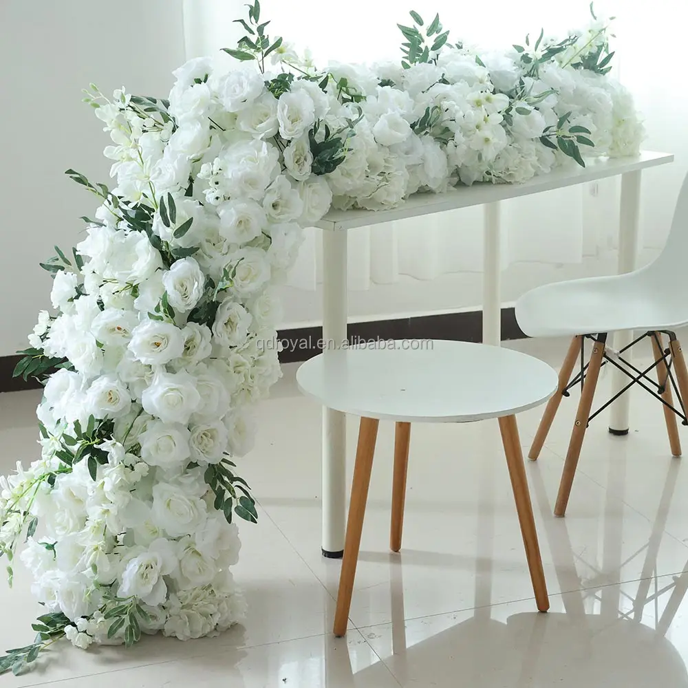 Hot Sale Table Centerpiece Flowers Runner Floral Artificial Flower