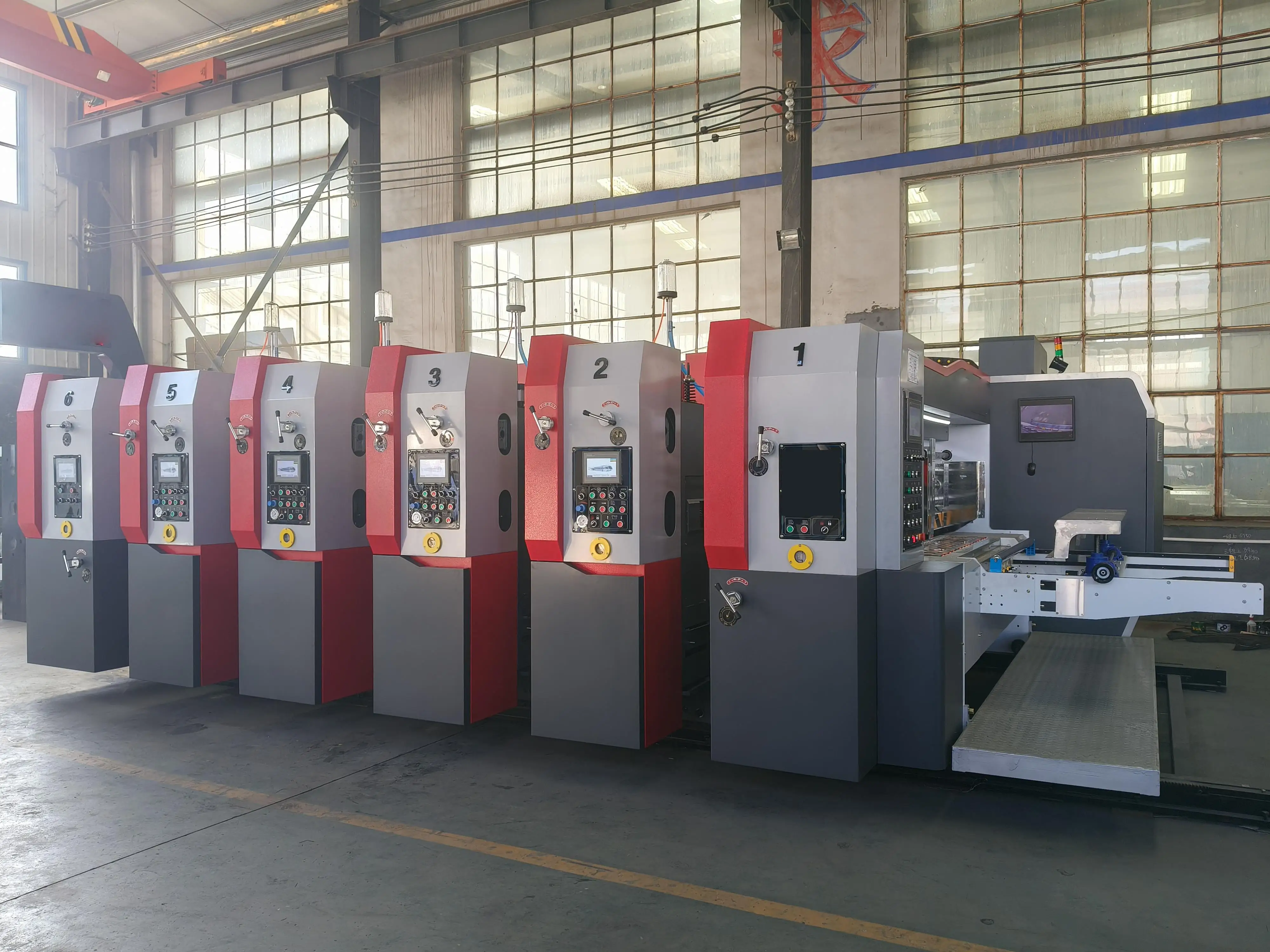 Carton box Making Automatic Flexo Folder Gluer Corrugated Cardboard Printing Rotary die Cutting Slotting Machine