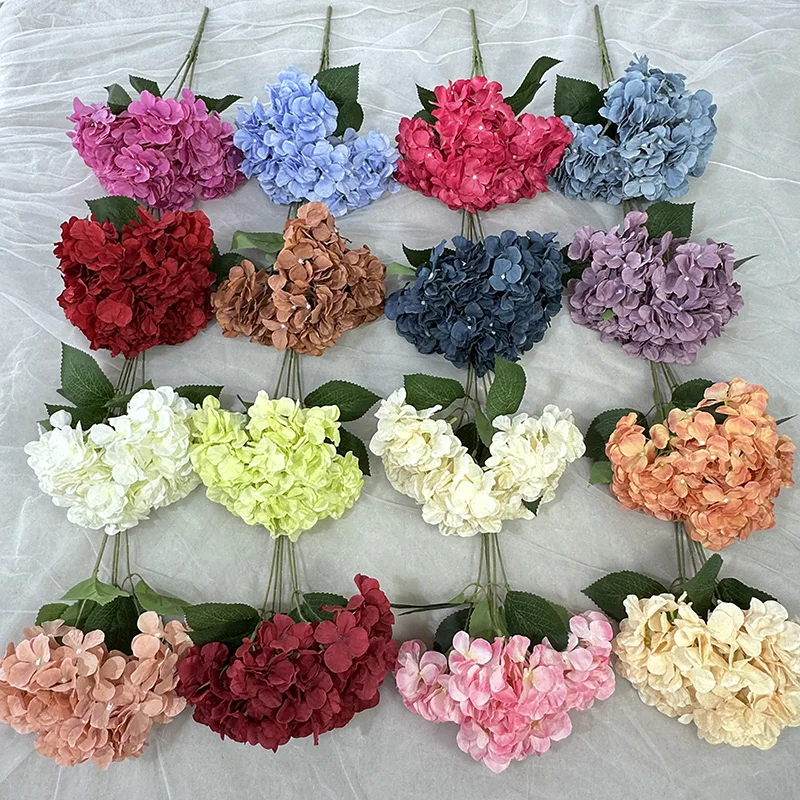 product meiyang 150 petals 5 forks hydrangea hot sale  artificial hydrangea flowers  excellent home decor and oem product-52