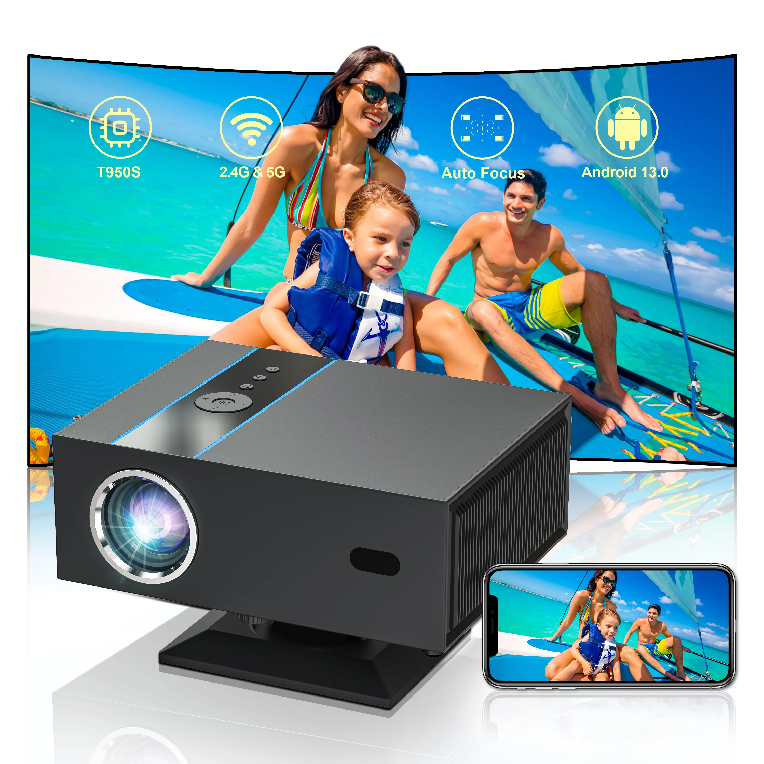 XNANO X6 Smart Projector - Portable 1080P Home Theater