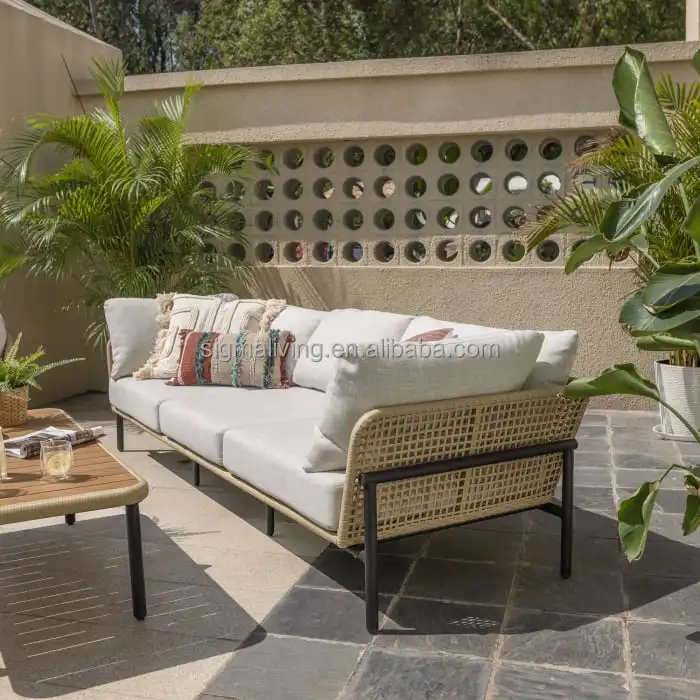 outdoor bench aluminum garden sofa chairs newly design loveseat outdoor lounge sofa