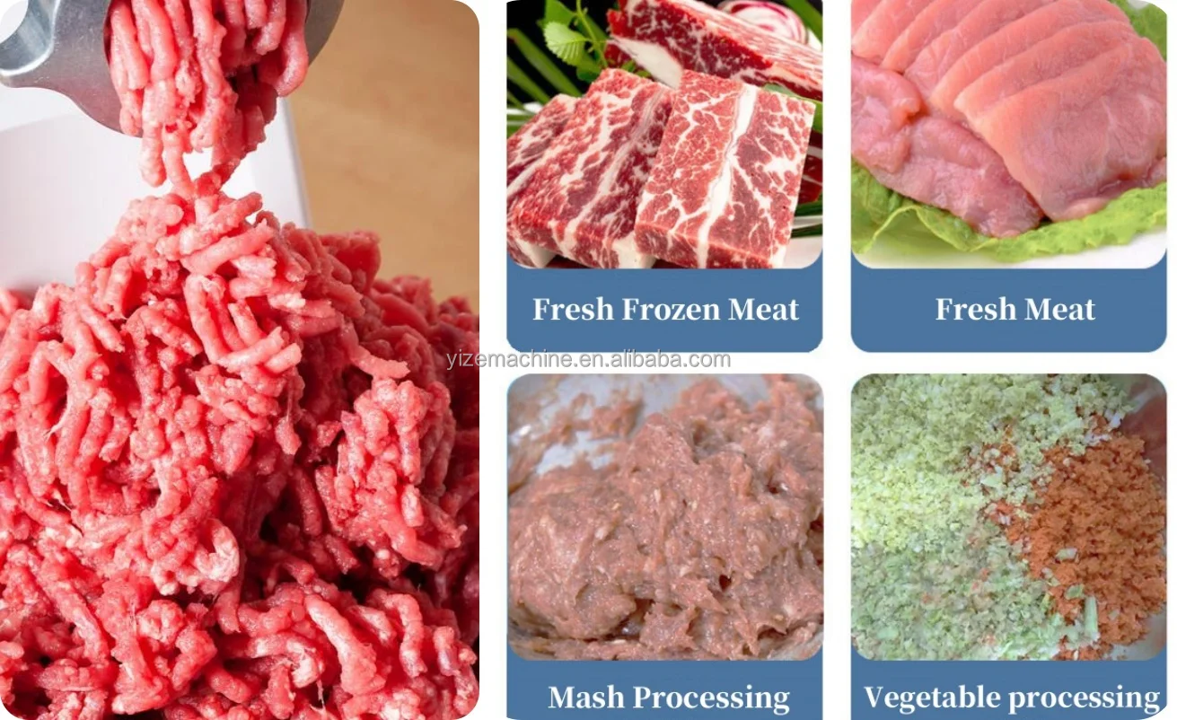 Industrial German Meat And Bone Grinder Frozen Meat Mincer Electric