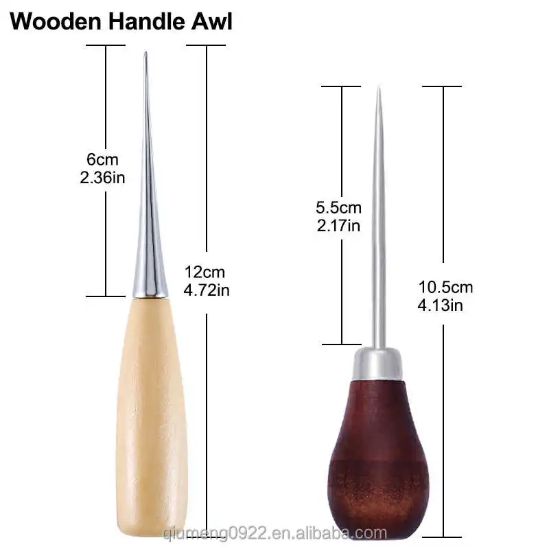 wooden handle awls diy leather tent