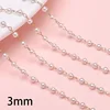 Collar de perlas de 3 mm - Oro