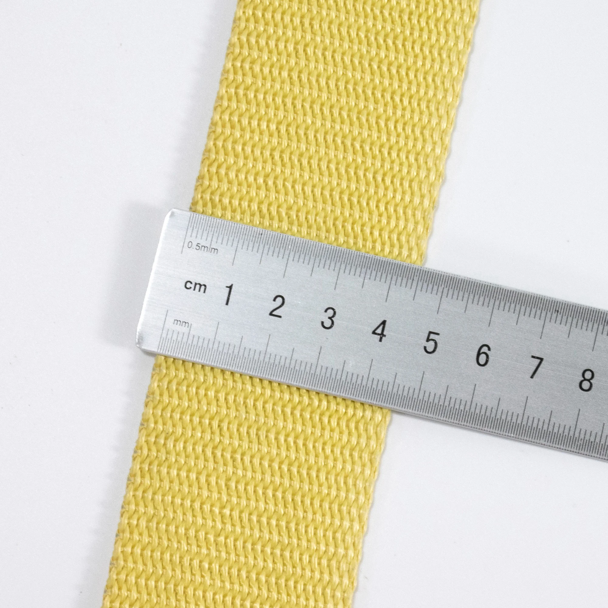 High Strength Fire Retardant Polyester Aramid Fiber Webbing Kevlars Webbing Fireproof Aramid Strap for Fire Engineering