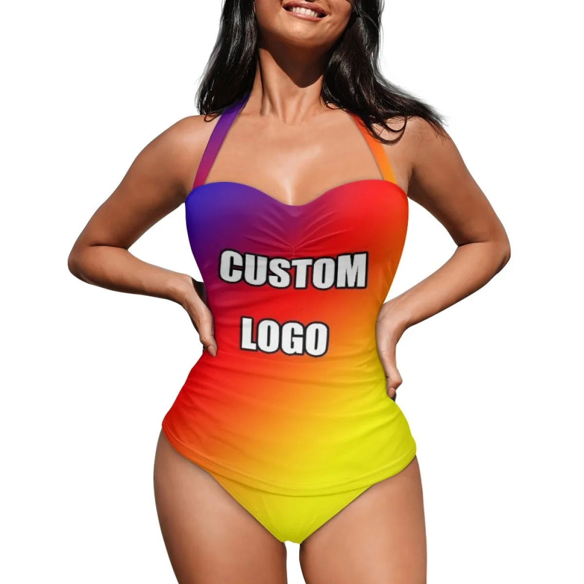 Print On Demand Bikini Butterfly American Flag Luxury Designer Strap