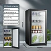 Single Refrigeration with Light Glass Door Fridge