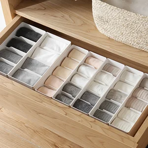 Custom Manufacturer Modern Square Storage Box PP Underwear Drawer Organizer Clothing Aluminum Home Bedroom Socks Organizer