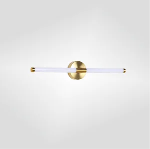 Modern Nordic Minimalist LED Vanity Lights Bedside Acrylic Metal Decorative Strip Light for Living Room Bathroom Vanity Lighting