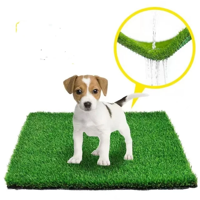 Artificial turf pet toilet mat  turf artificial carpet mat for dog and cat poo and poo