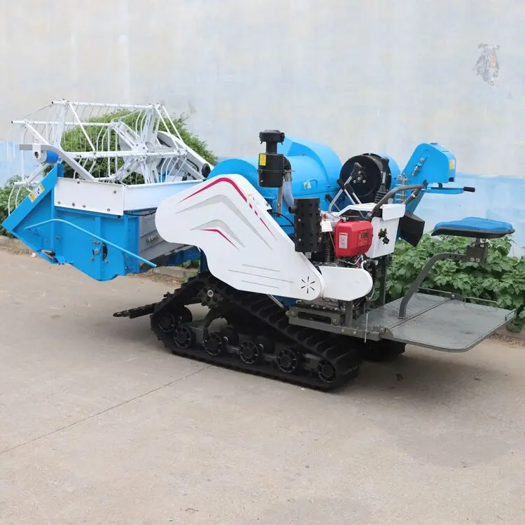 Diesel 15hp Rice Harvesting Machine Handheld Wheat Combine Price Of