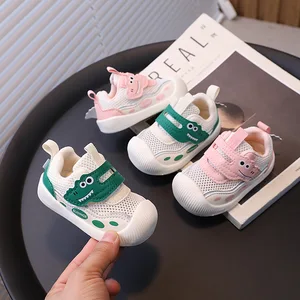 New Design Cartoon Mesh Baby Toddler Shoes Soft Sole Children's Mesh Breathable Single-layer Shoes
