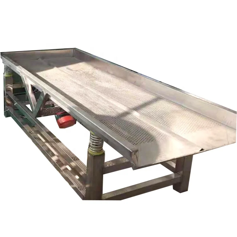 Vibration Dewatering Machine Vegetable and Fruit Vibrator Drain Water Machine