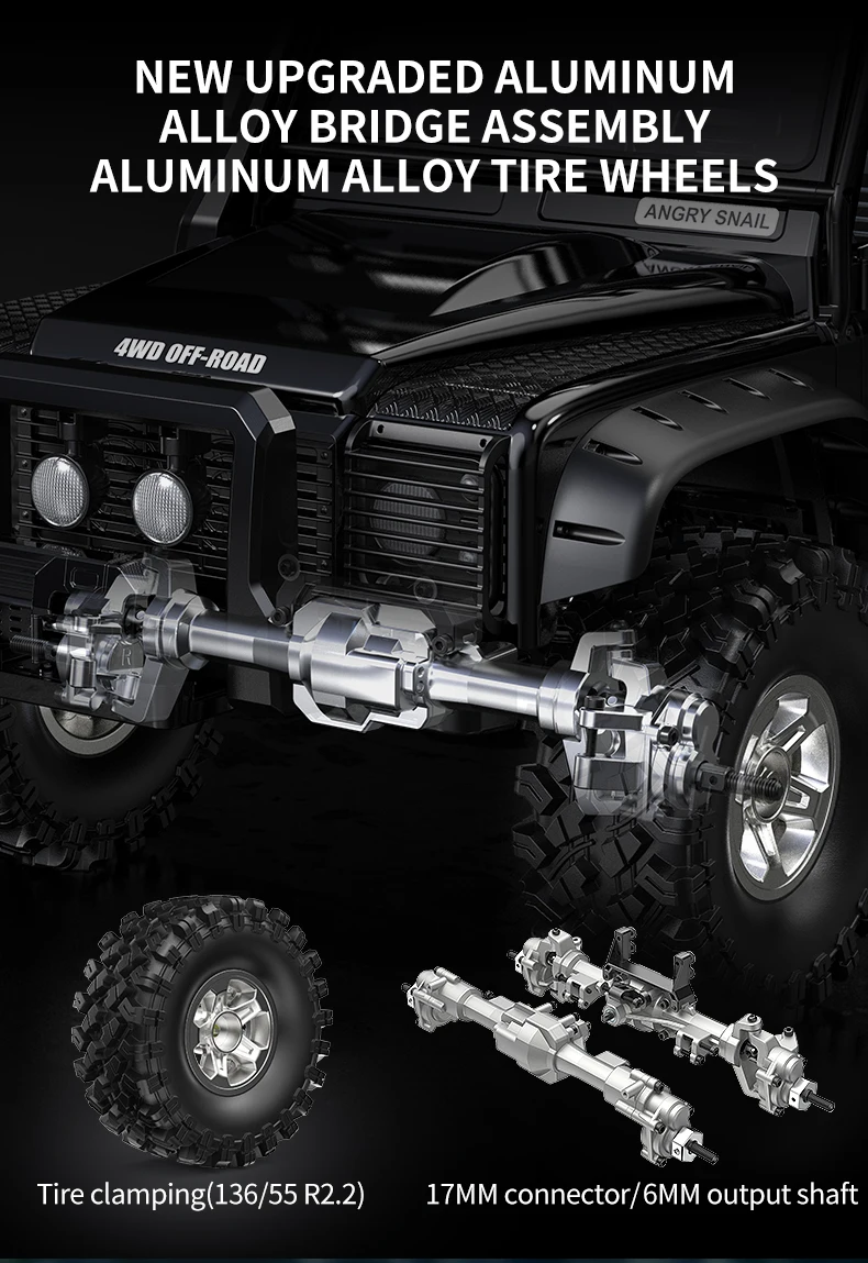 MJX H8H+ RC Car 1/8 4WD 3970 Brushless 8CH Remote Control Toys Climbing Off-Road Truck Aluminum Alloy Parts 80A ESC 35KG Servo