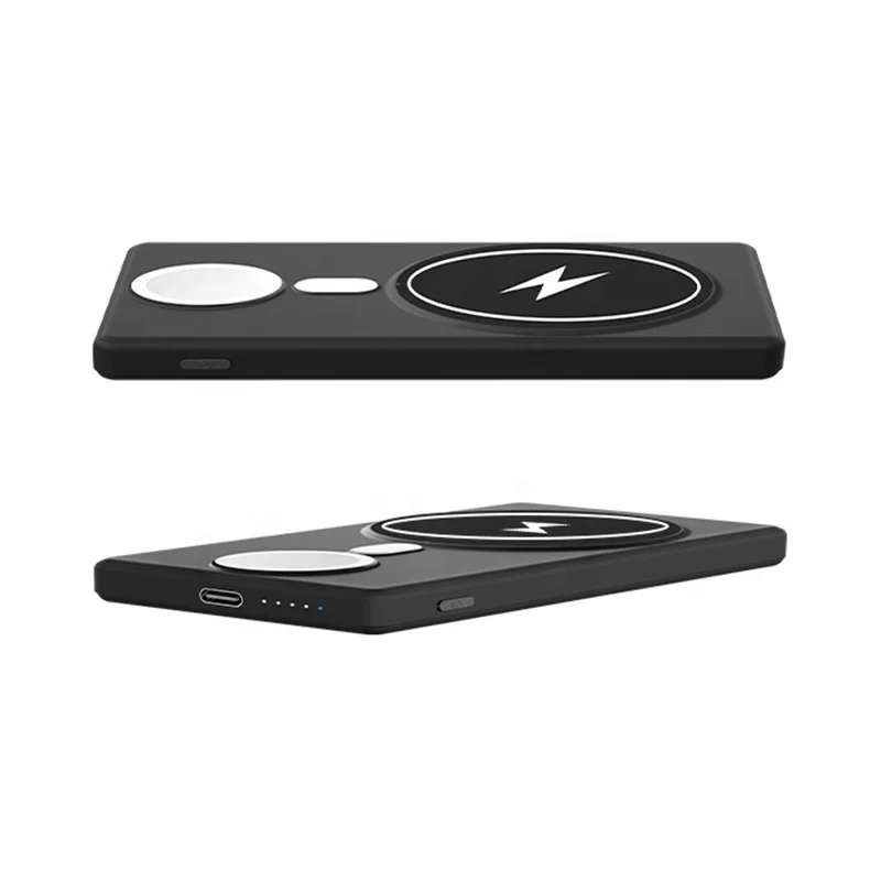 High Quality in Wireless Charger 5000mAh Magnetic Power Bank External  Battery Case for iPhone 13 USB Power for Apple Watch