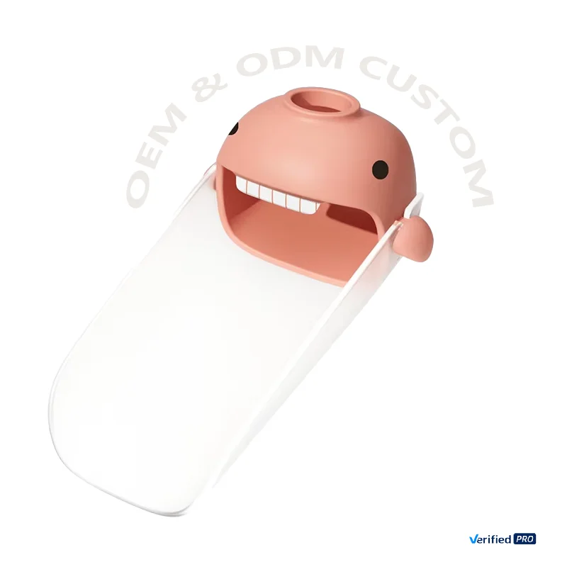 Cartoon Design Baby Hand Washing Assistant Baby Faucet Extender Silicone Children's Splash-Proof Water Device
