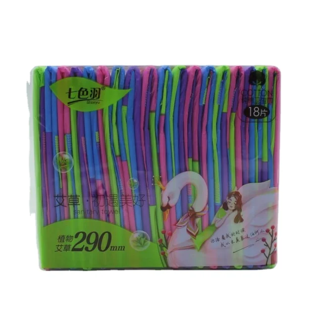 2024 Ladies Sanitary Pads Factory Direct Wormwood Cotton For Daily Use 290mm