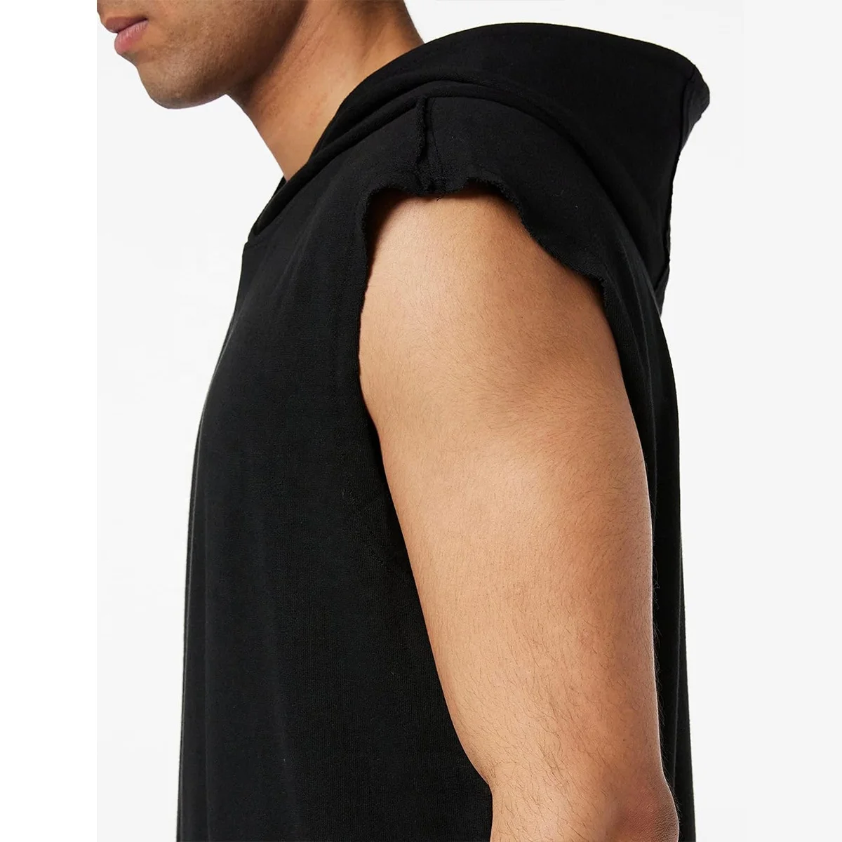 JL814A Factory Wholesale Mens Sports Running Oversized Sleeveless Hoodies Plus Size Men’s Hoodies Sweatshirts