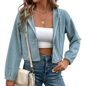 Womens Casual Wear Sweatshirt High-quality Outdoor Hoodie with Custom logo Zip up Pullover Tops Ideal Stylish and Comfy