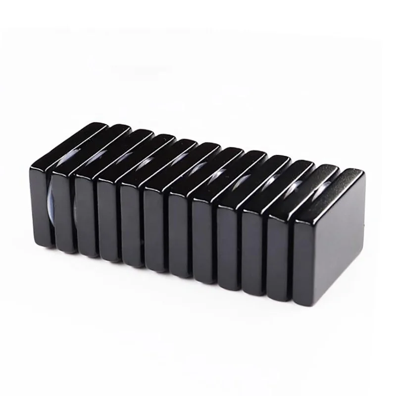 Hot Sale Black Magnet Custom Magnetic Cube Epoxy Coated Block Neodymium Magnet N35