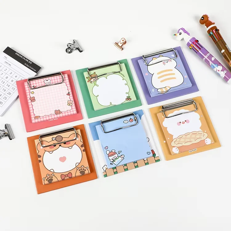 Оптовая Продажа с фабрики Симпатичные Студенческие канцелярские принадлежности самоклеющиеся липкие блокноты набор липких заметок шинкой