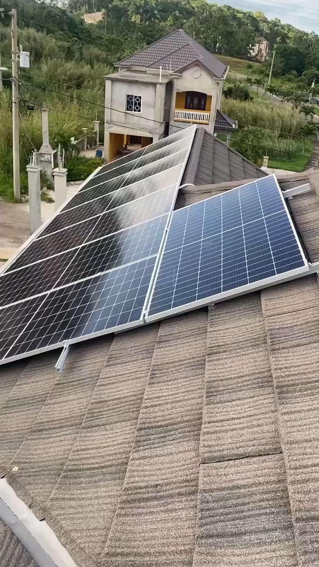 Hybrid Solar Energy Syatem Mounted Home Complete Set 240v 8kw Solar 