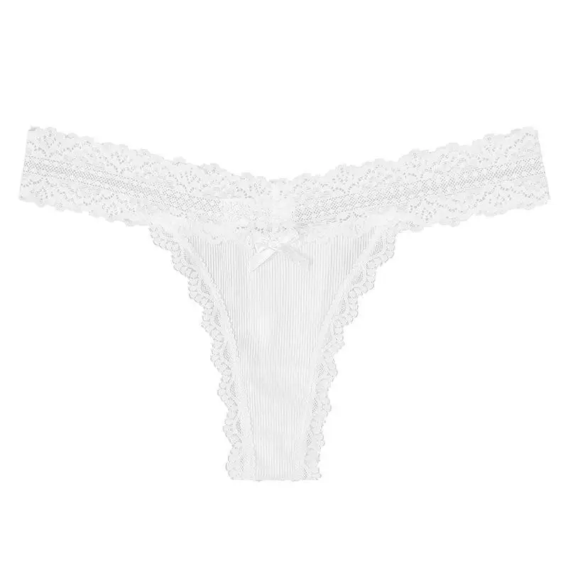 2024 Lace Pink T-Back Custom Teen Hot Women's Lace G String Girls Open Crotch Thongs Sexy Ladies Panties