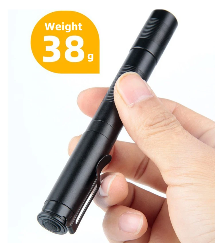 Mini Medical Flashlight For Doctor Nurse Usb Xpe Led White Light Pocket Clip Pen Light Small