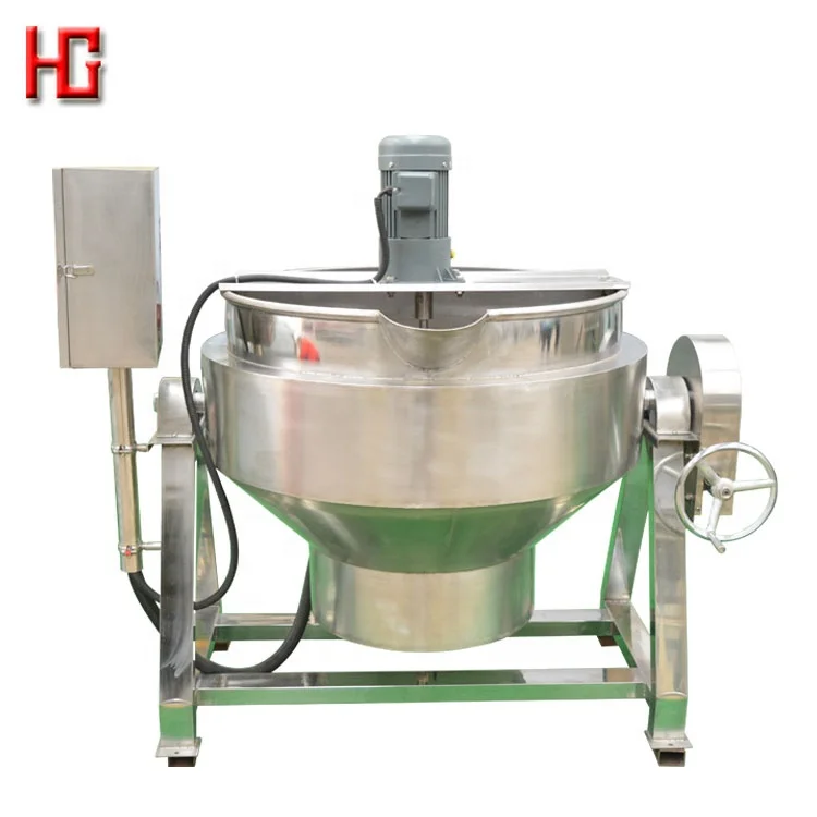 Steam Electric Cooking Pot Stirrer Jacket Kettle with Agitator - China Electric  Pot Stirrer, Stainless Steel Boiling Pan