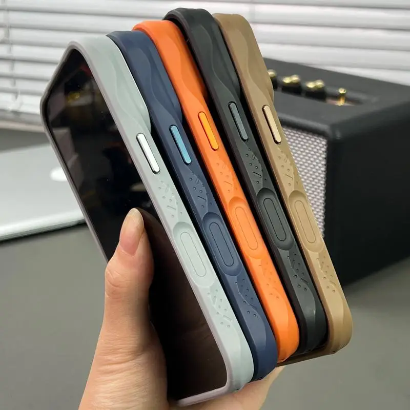 New Matte Carbon Fiber Textured Backplate Magnetic Phone Case for iPhone 17 13 14 15 16 Pro Max With Ring Stand Protective Cover
