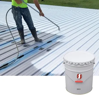 Heat Insulation Acrylic Waterproof Reflective Steel Structure Fireproof Roof Coating Anti UV Spray Environmentally Friendly