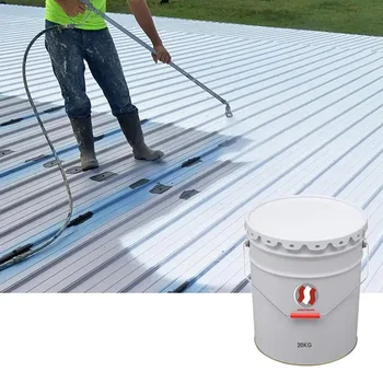 Heat insulation polyurea waterproof coating reflective steel structure fireproof roof acrylic coating anti uv