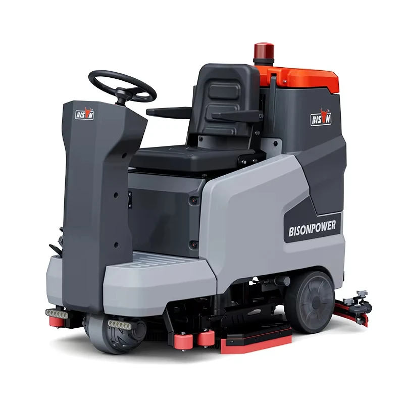 CE 230v Battery Operated Ride-On Floor Scrubber Industrial Cordless Electric Ride on Scrubbing Cleaning Machine Floor Scrubber