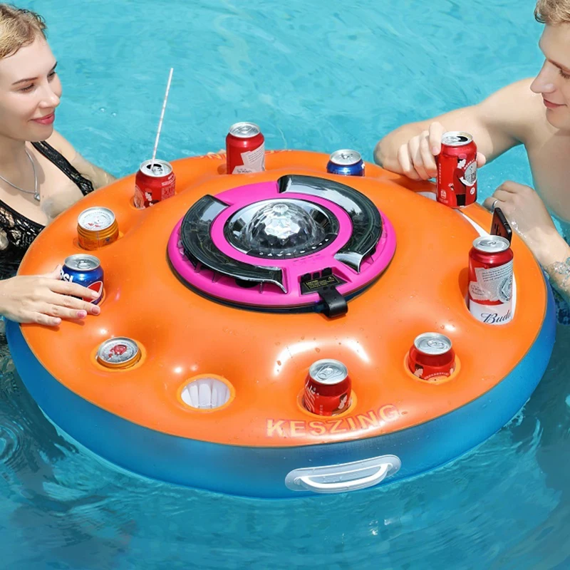 New Arrival Inflatable PVC Pool Beverage Boat Cup Holder Inflatable Drink Holder for Summer