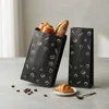 Bolsa negra con impresión